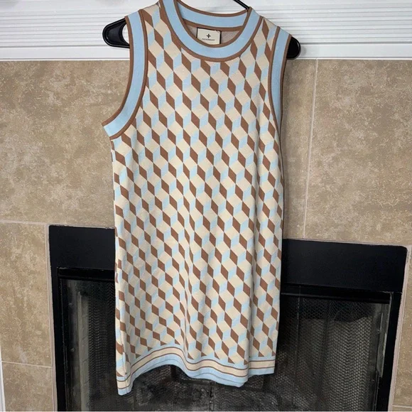 Tuckernuck Ocean Spray Knit Geo Marie Dress small EUC - Picture 3 of 7